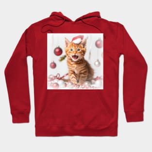 Christmas kitten Hoodie